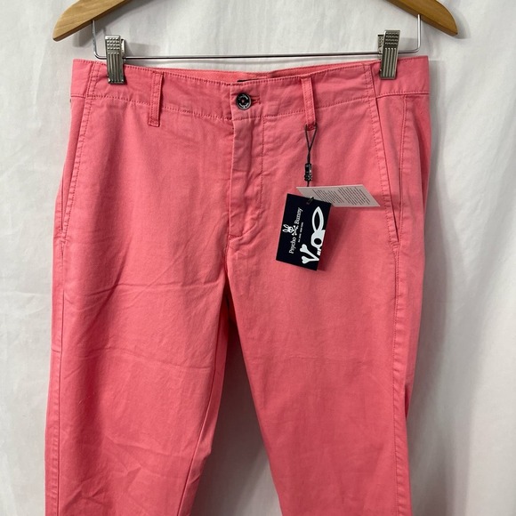 Psycho Bunny Wills Pants Men’s 30 x 32 Chino Trousers Winter Rose Pink - Picture 8 of 14